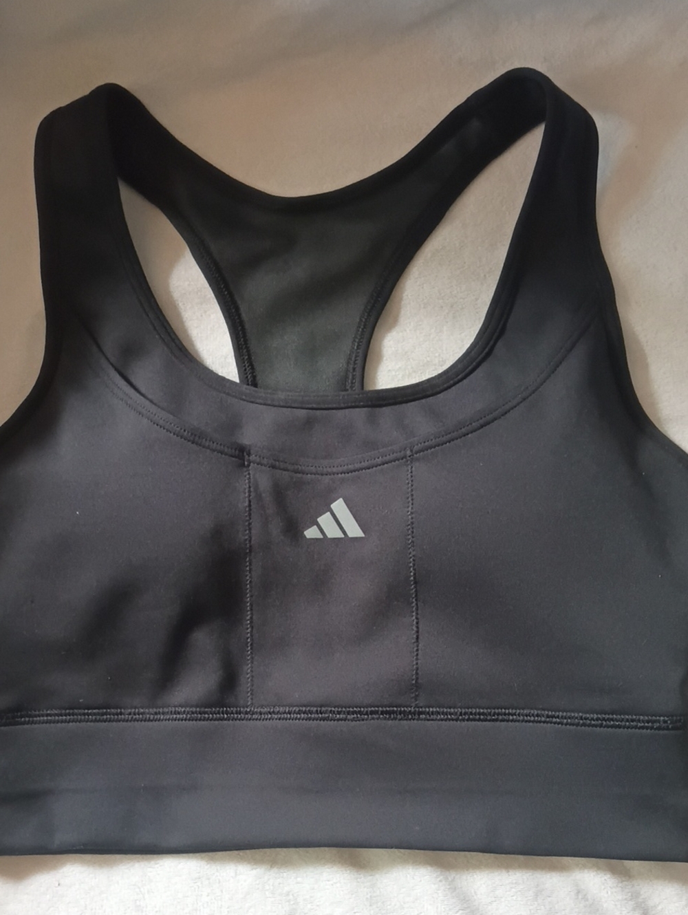 adidas Black Racerback High-Support Sports Bra